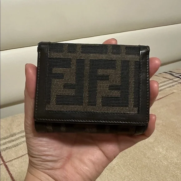 Fendi Canvas Compact Tri-Fold Wallet - Picture 13 of 13